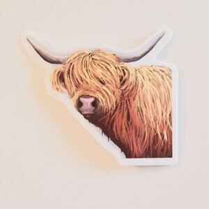 Highland Cow Sticker‎